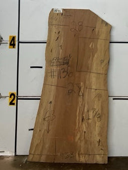 Sycamore Slab #1136